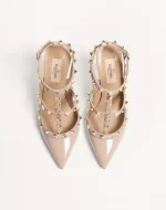 Valentino Patent Rockstud Caged Pump 100Mm - Image 5